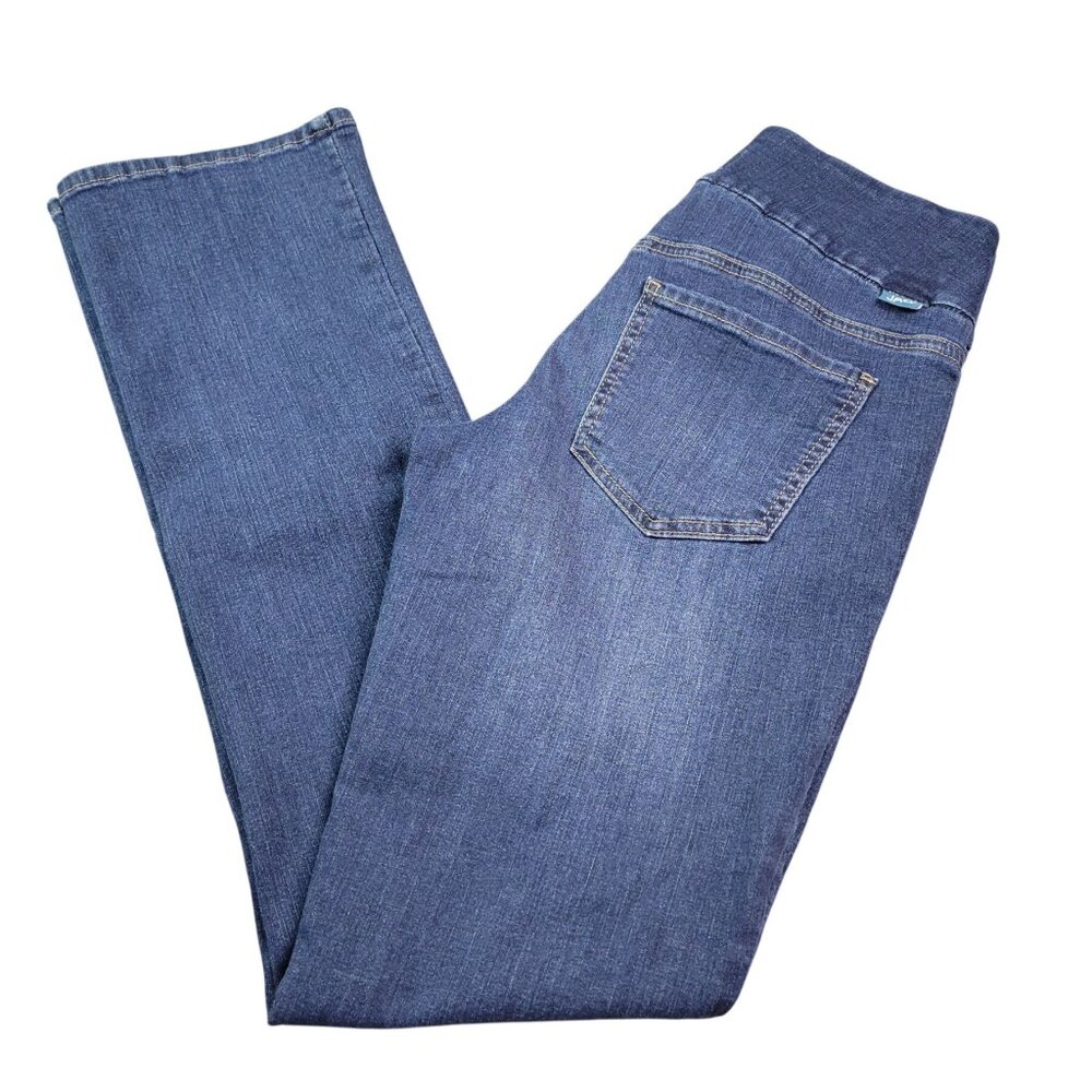 Jag Womens Paley Bootcut Jeans 2 Pull-On Mid Rise Medium Wash Stretch